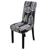 Gray and Black Patterned Chair Cover