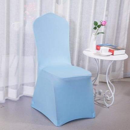 Sky Blue Wedding Chair Cover