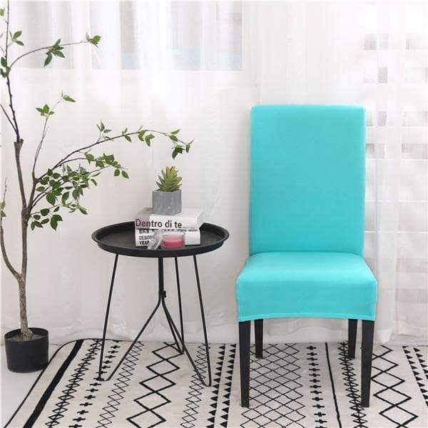 Turquoise Blue Chair Cover