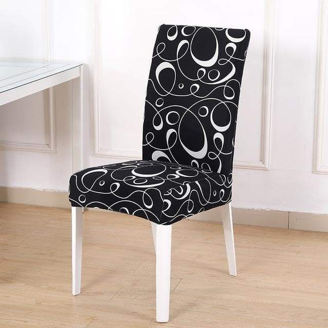 Black Fabric Chair Cover