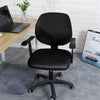 Black Leather Office Chair Cover