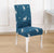 Blue Christmas Deer Chair Cover