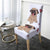 White Dog Pattern Chair Cover