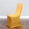 Gold Glitter Wedding Chair Cover