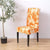 Orange Footprint Chair Cover