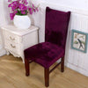 Plum Velvet Chair Cover