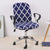 Navy and White Office Chair Cover