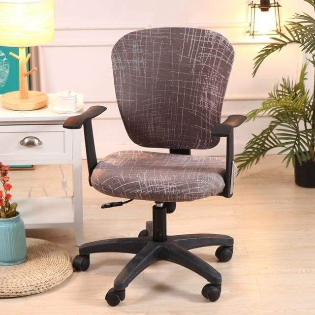 Brown Vintage Office Chair Cover