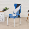 Blue and White Chair Cover