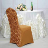 Golden Flower Wedding Chair Cover