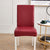 Carmine Red Faux Leather Chair Cover