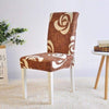 Brown Flower Chair Cover