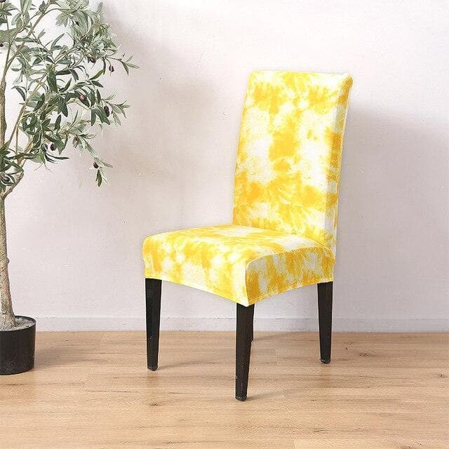 Yellow Footprint Chair Cover