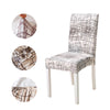 Modern Chair Cover (White-Grey)