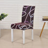 Dark Brown Chair Cover With Pink Lines