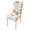 Orange Floral Chair Cover