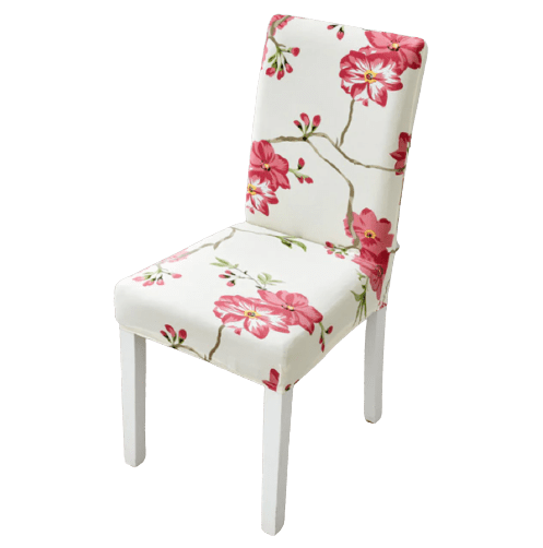 Red Floral Chair Cover