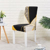 Black, Beige and Orange Chair Cover