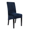 Navy Blue Velvet Large Chair Cover