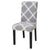 Checked Royal Gray Chair Cover