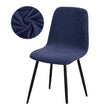 Navy Blue Jacquard Chair Cover