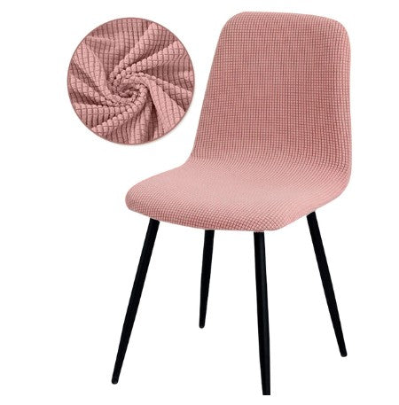 Pink Jacquard Chair Cover