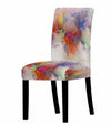 White Colored Marbled Chair Cover