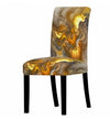 Gold Marbled Chair Cover