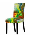 Yellow Green Marbled Chair Cover