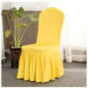 Ocher Yellow Wedding Chair Cover