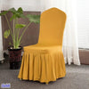 Deep Yellow Wedding Folding Chair Cover