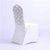 White Flower Wedding Chair Cover