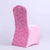 Pink Flower Wedding Chair Cover