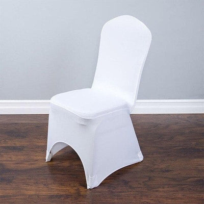 White Lycra Wedding Chair Cover