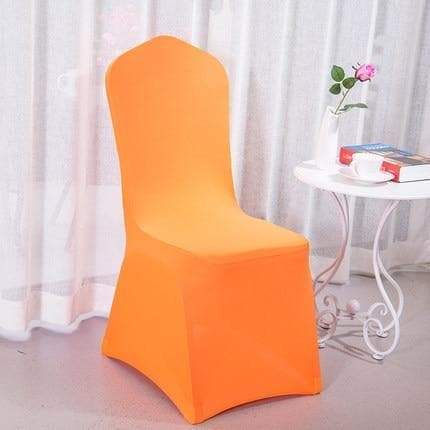 Orange Wedding Chair Cover