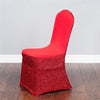 Red Sequin Wedding Chair Cover