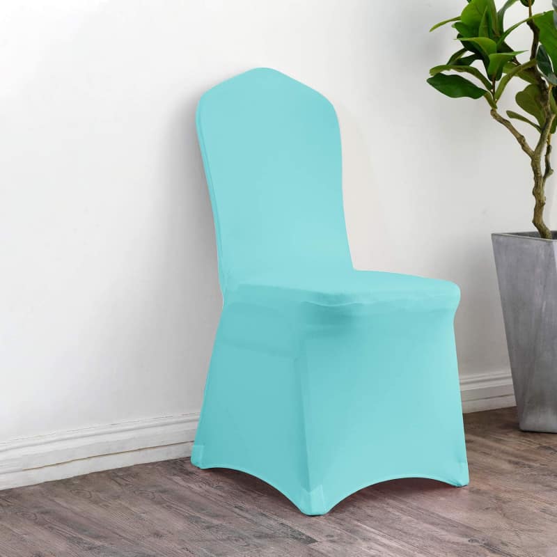 Turquoise Luxury Wedding Chair Cover