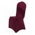 Burgundy Red Luxury Wedding Chair Cover