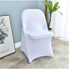 White Wedding Folding Chair Cover