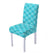 Sky Blue Quilted Chair Cover