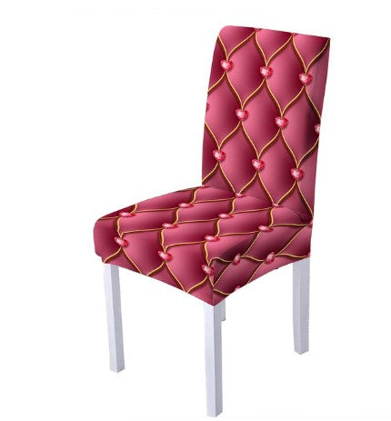 Pink Quilted Chair Cover