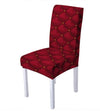 Red Quilted Chair Cover