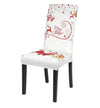 White Merry Christmas Chair Cover