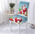 Chair Cover Merry Christmas Sky Blue