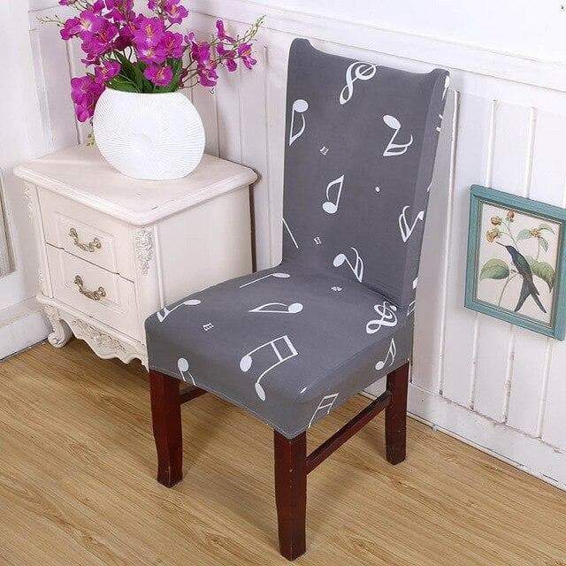 Music Notes Chair Cover