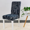 Patterned Black Chair Cover