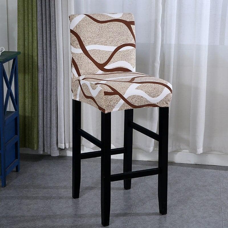 Dune Patterned Bar Stool Cover