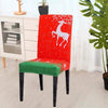 Red Reindeer Christmas Chair Cover