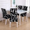 Black and White Marble Chair Cover