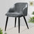 Platinum Gray Velvet Scandinavian Chair Cover